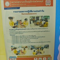 กิจกรรมให้กำลังใจ สนับสนุนส่งของจำเป็น และ เงิน แก่ เจ้าหน้าที่ และ เด็ก