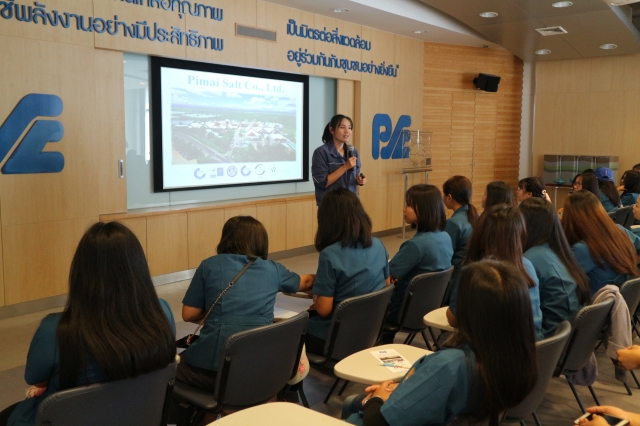 The group of Faculty 's teachers and students (44 persons) from Faculty of Science and Technology, Sakon Nakhon Rajabhat University