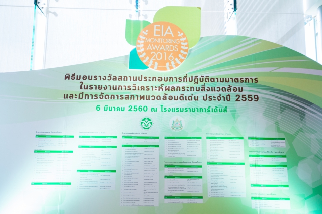 EIA Monitoring Awards 2016 EIA Monitoring Awards 2016